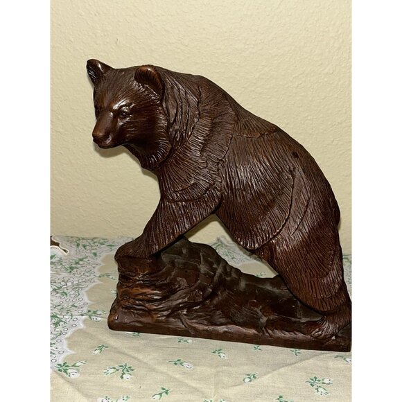 2 Red Mill Bear Sculpture Figurines Brown Grizzle Cabin Decor 7.5" 4" READ - Picture 8 of 13